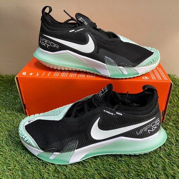 Nike Court React Vapor NXT Tennis Shoes Black Mint Foam CV0724 009 Men 7 Wmn 8.5 main image 2